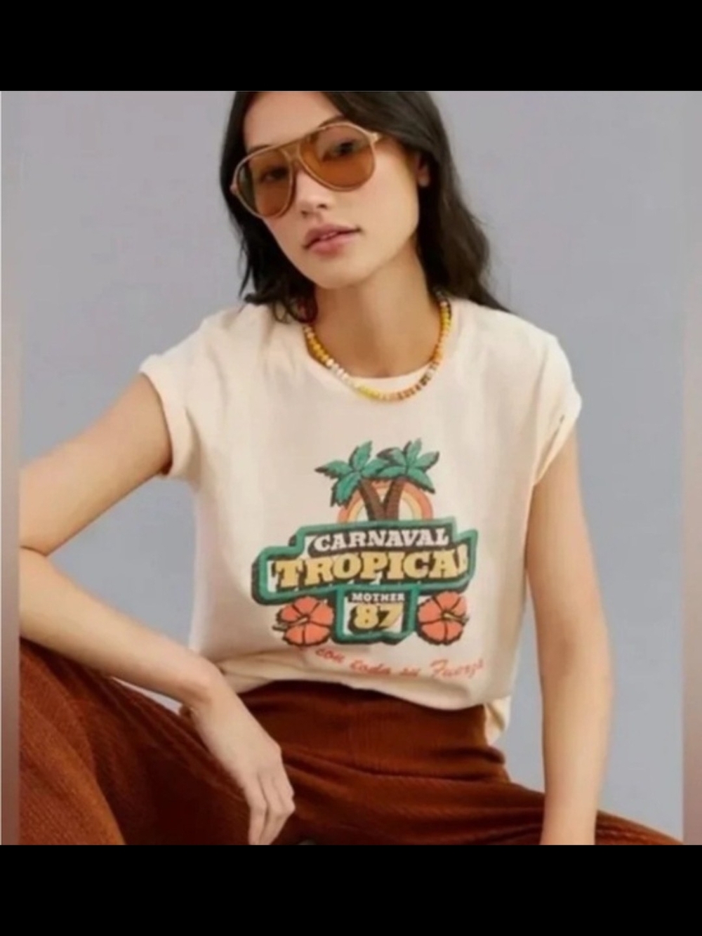 MOTHER Boxy Goodie Goodie 'Carnaval Tropical' Graphic Tee